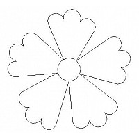 simple flower 5 a